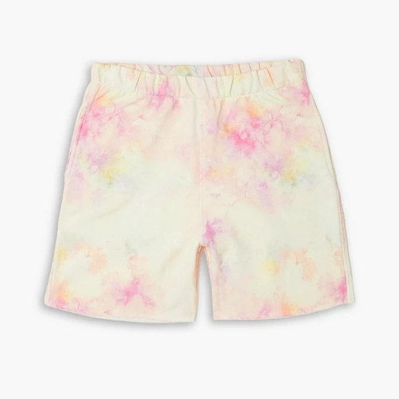 Frayed tie-dyed cotton-jersey shorts - Picture 3 of 4